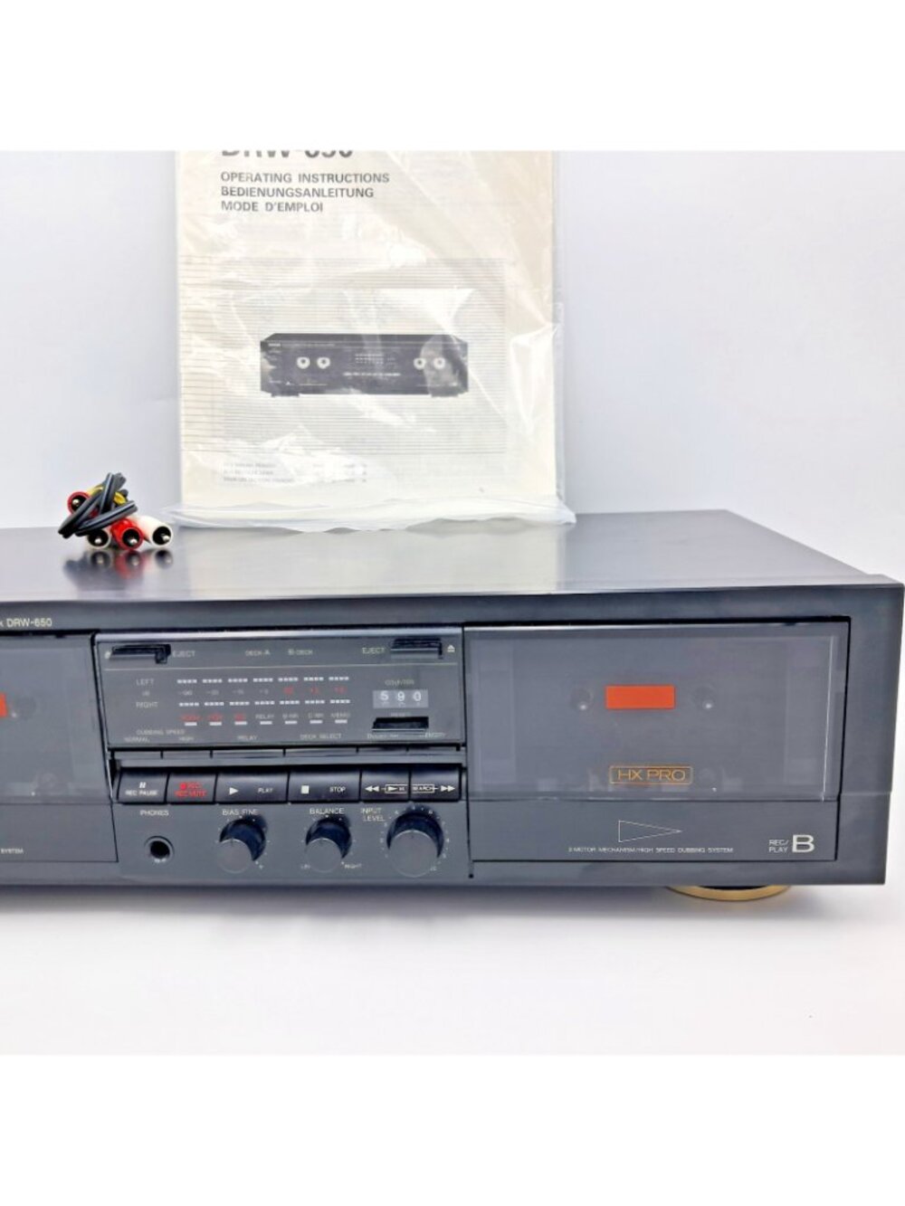 Denon DRW-650 Dual Tape Deck-High Speed Dubbing - Dolby NR - Fully Tested-Video - Picture 4 of 14